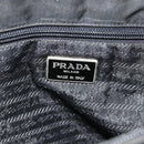 PRADA Handtasche Nylon Schwarz Silber Original 178639-18