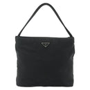 PRADA Handtasche Nylon Schwarz Silber Original 178639-13