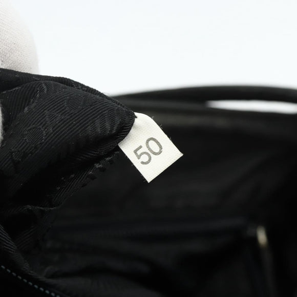 PRADA Handtasche Nylon Schwarz Silber Original 178639