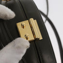 GUCCI Hand Bag Leather 2way Khaki Gold Auth 178640-9