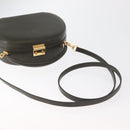 GUCCI Hand Bag Leather 2way Khaki Gold Auth 178640-8