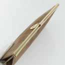 Christian Dior Clutch Bag Suede Beige Gold Auth 178646A-5
