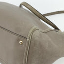 GUCCI Soho Hand Bag Leather Gray Gold 282309 Auth 178647-15