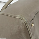 GUCCI Soho Hand Bag Leather Gray Gold 282309 Auth 178647-16