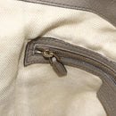 GUCCI Soho Hand Bag Leather Gray Gold 282309 Auth 178647-20