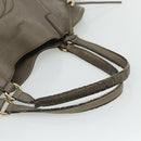 GUCCI Soho Hand Bag Leather Gray Gold 282309 Auth 178647-7