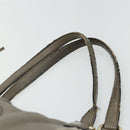 GUCCI Soho Hand Bag Leather Gray Gold 282309 Auth 178647-9
