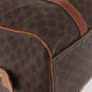 CELINE Macadam Canvas Hand Bag PVC Leather Brown Gold Auth 178652A-9