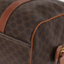 CELINE Macadam Canvas Hand Bag PVC Leather Brown Gold Auth 178652A-14