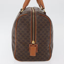 CELINE Macadam Canvas Hand Bag PVC Leather Brown Gold Auth 178652A-4