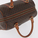 CELINE Macadam Canvas Hand Bag PVC Leather Brown Gold Auth 178652A-6