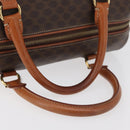 CELINE Macadam Canvas Hand Bag PVC Leather Brown Gold Auth 178652A-7