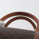 CELINE Macadam Canvas Hand Bag PVC Leather Brown Gold Auth 178652A-8