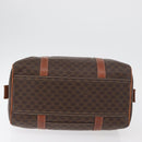 CELINE Macadam Canvas Hand Bag PVC Leather Brown Gold Auth 178652A-5