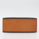 CELINE Macadam Canvas Hand Bag PVC Leather Brown Gold Auth 178653A-5