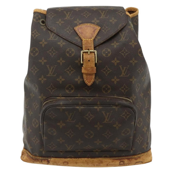 LOUIS VUITTON Monogram Montsouris GM Backpack M51135 LV Auth 178657