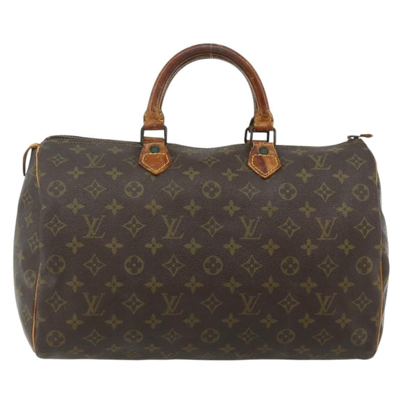 LOUIS VUITTON Monogram Speedy 35 Hand Bag M41524 LV Auth 178680