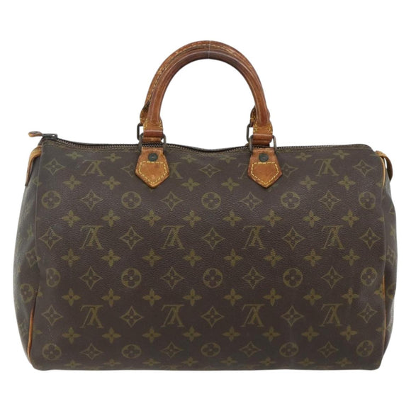 LOUIS VUITTON Monogram Speedy 35 Hand Bag M41524 LV Auth 178680