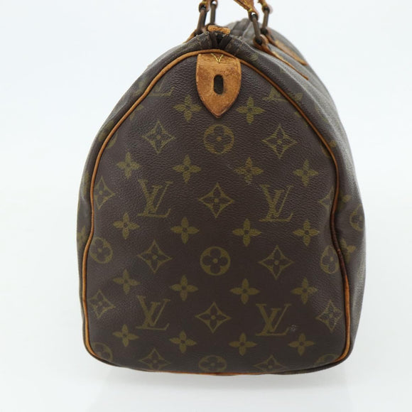 LOUIS VUITTON Monogram Speedy 35 Hand Bag M41524 LV Auth 178680