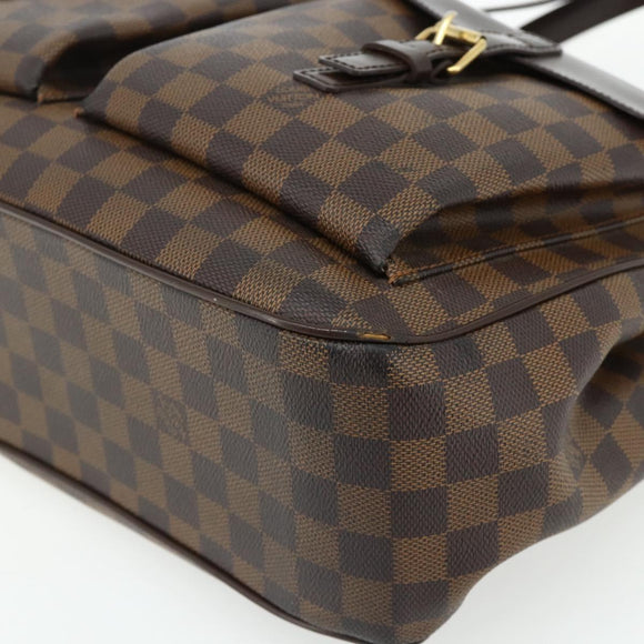 LOUIS VUITTON Damier Ebene Uzes Hand Bag N51128 LV Auth 178683