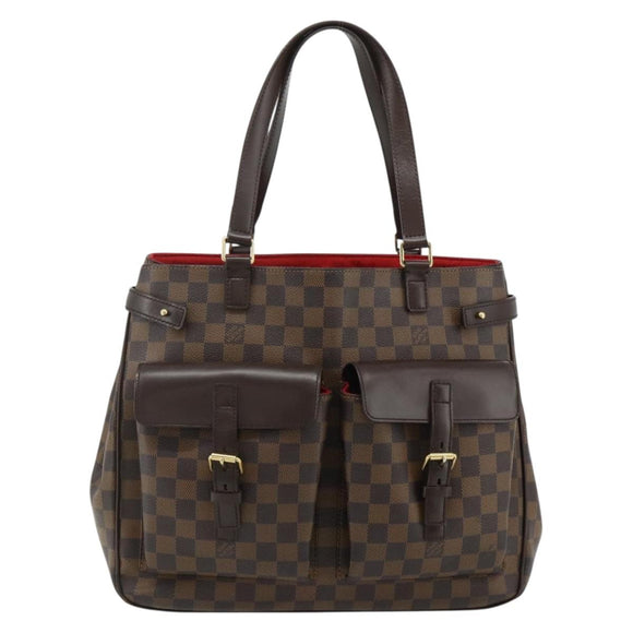 LOUIS VUITTON Damier Ebene Uzes Hand Bag N51128 LV Auth 178683