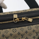 LOUIS VUITTON Monogram Mini Josephine GM Hand Bag Blue M92211 LV Auth 178684-17