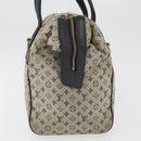 LOUIS VUITTON Monogram Mini Josephine GM Hand Bag Blue M92211 LV Auth 178684-3
