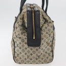 LOUIS VUITTON Monogram Mini Josephine GM Hand Bag Blue M92211 LV Auth 178684-4