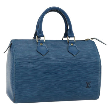 LOUIS VUITTON Epi Speedy 25 Hand Bag Toledo Blue M43015 LV Auth 178685A