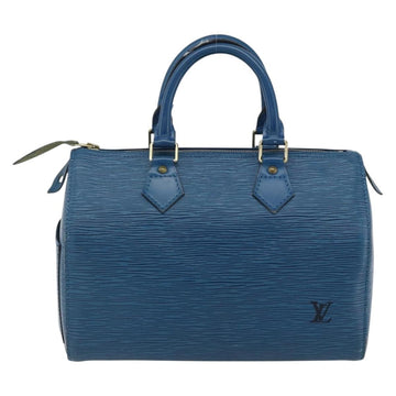 LOUIS VUITTON Epi Speedy 25 Hand Bag Toledo Blue M43015 LV Auth 178685A - 0