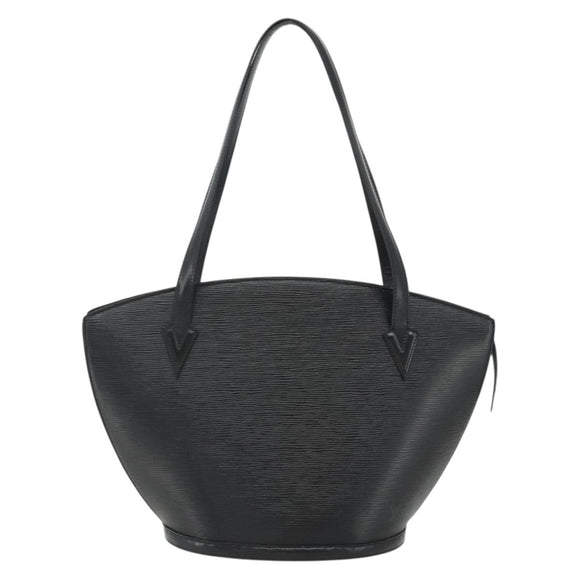 LOUIS VUITTON Epi Saint Jacques Shopping Shoulder Bag Black M52272 Auth 178686