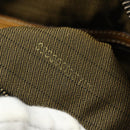 FENDI Zucca Canvas Handtas Zwart Bruin Auth 178688A-12