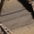 FENDI Zucca Canvas Mamma Baguette Shoulder Bag Brown Black Auth 178690SAM-10