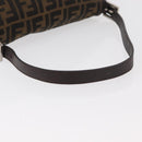 FENDI Zucca Canvas Mamma Baguette Shoulder Bag Brown Black Auth 178690SAM-7
