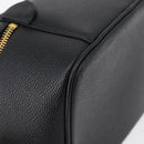 CHANEL COCO Mark Vanity Hand Bag Caviar Skin Black Gold CC Auth 178691-17