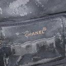 CHANEL COCO Mark Vanity Hand Bag Caviar Skin Black Gold CC Auth 178691-19
