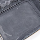 CHANEL COCO Mark Vanity Hand Bag Caviar Skin Black Gold CC Auth 178691-12