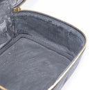 CHANEL COCO Mark Vanity Hand Bag Caviar Skin Black Gold CC Auth 178691-20