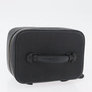 CHANEL COCO Mark Vanity Hand Bag Caviar Skin Black Gold CC Auth 178691-6