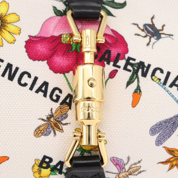 GUCCI New Jackie BALENCIAGA Collaboration Bag Canvas 636706 Auth 178692SAM