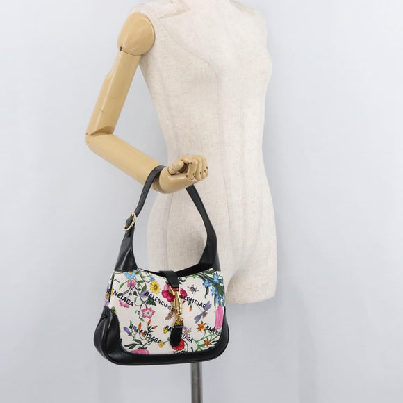 GUCCI New Jackie BALENCIAGA Collaboration Bag Canvas 636706 Auth 178692SAM