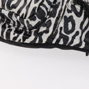 SAINT LAURENT Zebra Pattern Body Bag Nylon Black White Auth 178693A-14