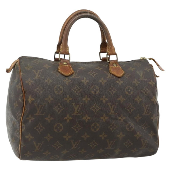 LOUIS VUITTON Monogram Speedy 30 Hand Bag M41526 LV Auth 178699