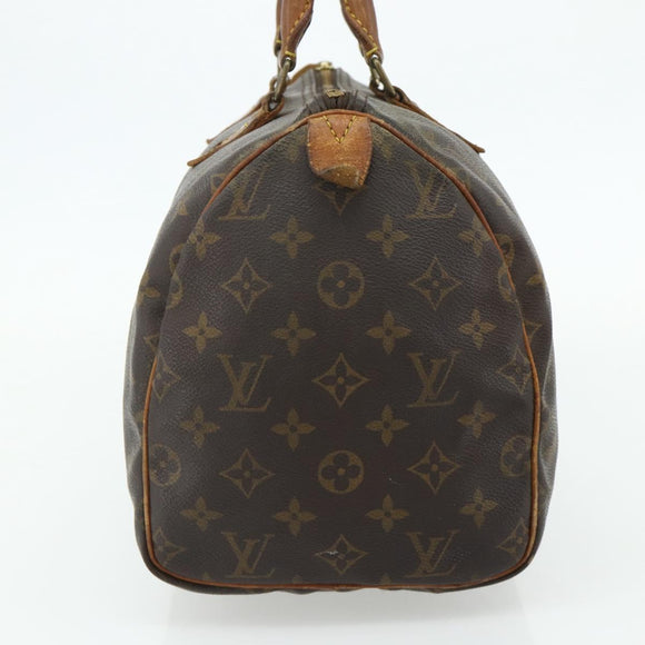 LOUIS VUITTON Monogram Speedy 30 Hand Bag M41526 LV Auth 178699