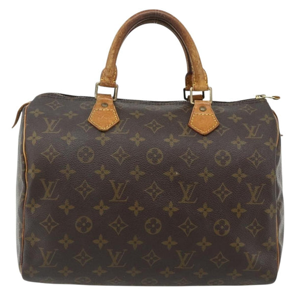 LOUIS VUITTON Monogram Speedy 30 Hand Bag M41526 LV Auth 178700