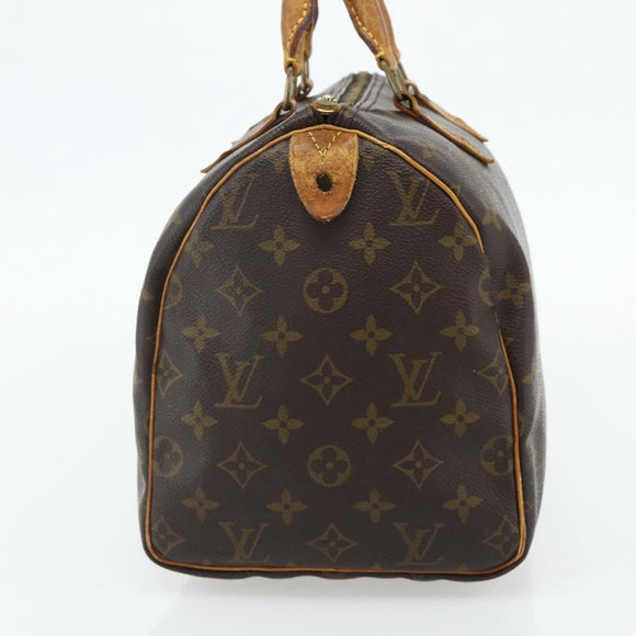 LOUIS VUITTON Monogram Speedy 30 Hand Bag M41526 LV Auth 178700