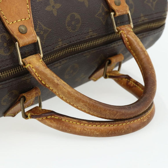 LOUIS VUITTON Monogram Speedy 30 Hand Bag M41526 LV Auth 178700