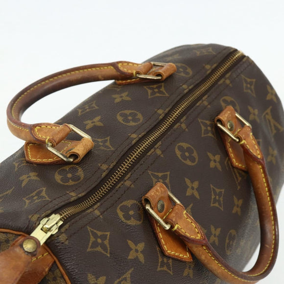 LOUIS VUITTON Monogram Speedy 30 Hand Bag M41526 LV Auth 178701