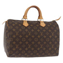 LOUIS VUITTON Monogram Speedy 35 Hand Bag M41524 LV Auth 178702A-1