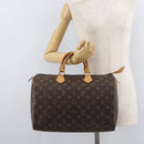LOUIS VUITTON Monogram Speedy 35 Hand Bag M41524 LV Auth 178702A-22